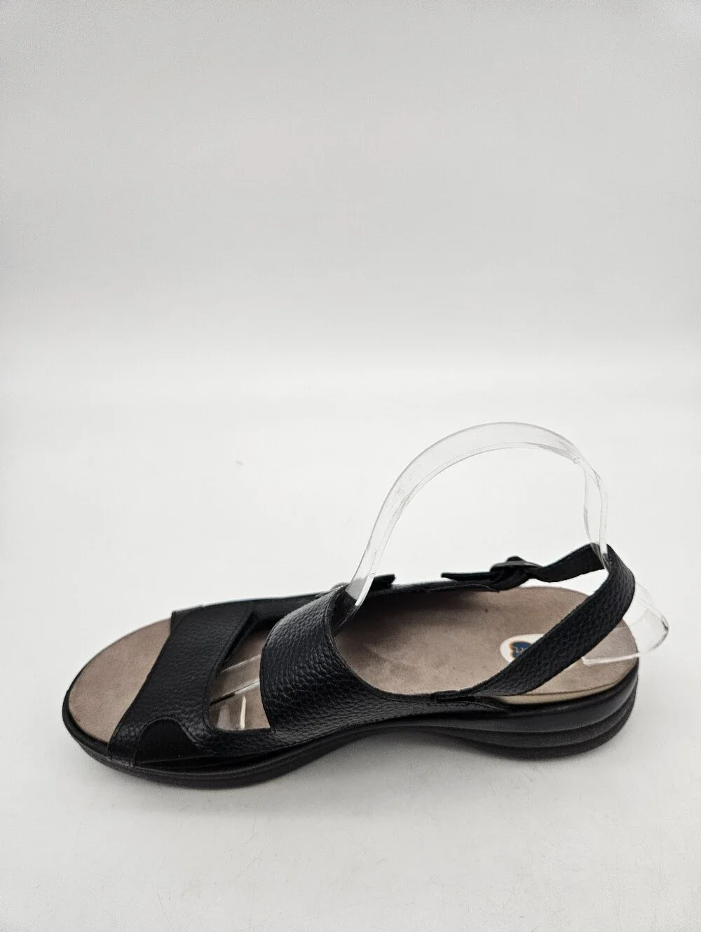 Dr. Comfort Lana Slingback Sandals Diabetic Black Pebbled Leather Womens Size 10